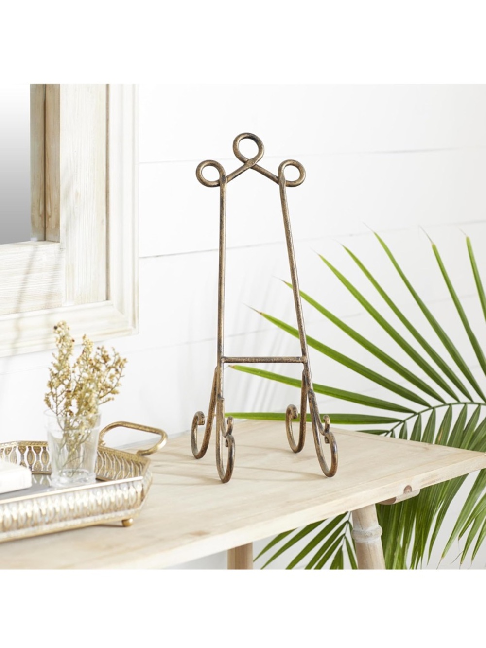 Metal Display Easel - Antique Gold 7”x10”x19”